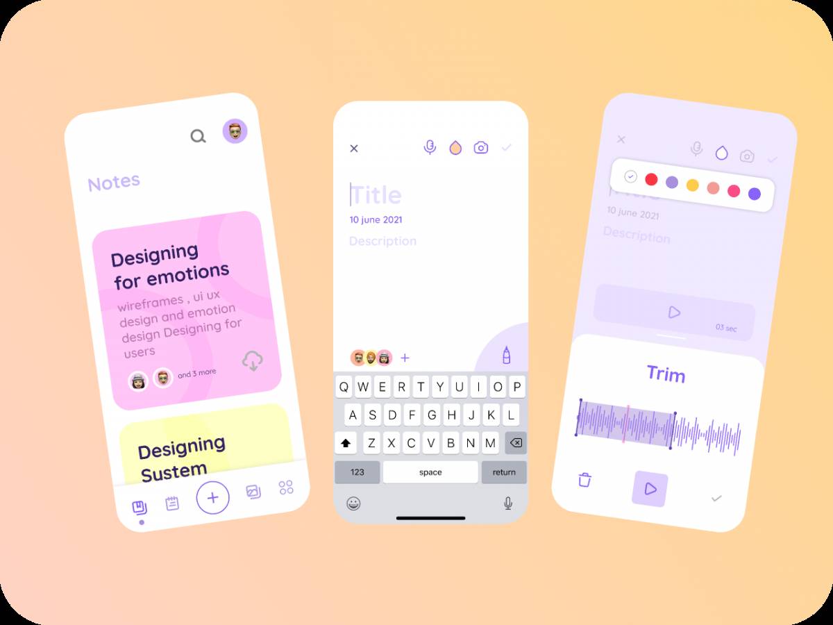 Figma Note App Free Template