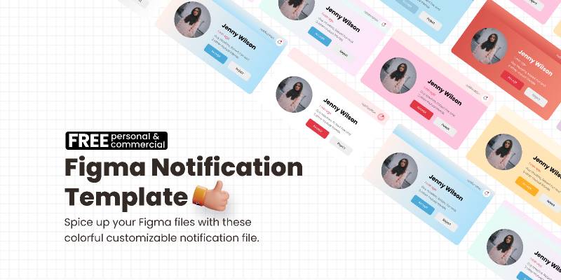 Figma Notification Component Template