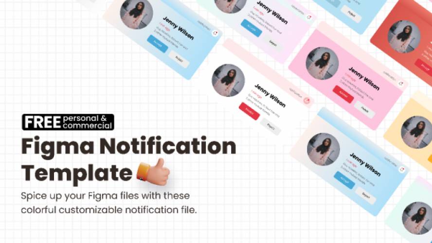 Figma Notification Component Template