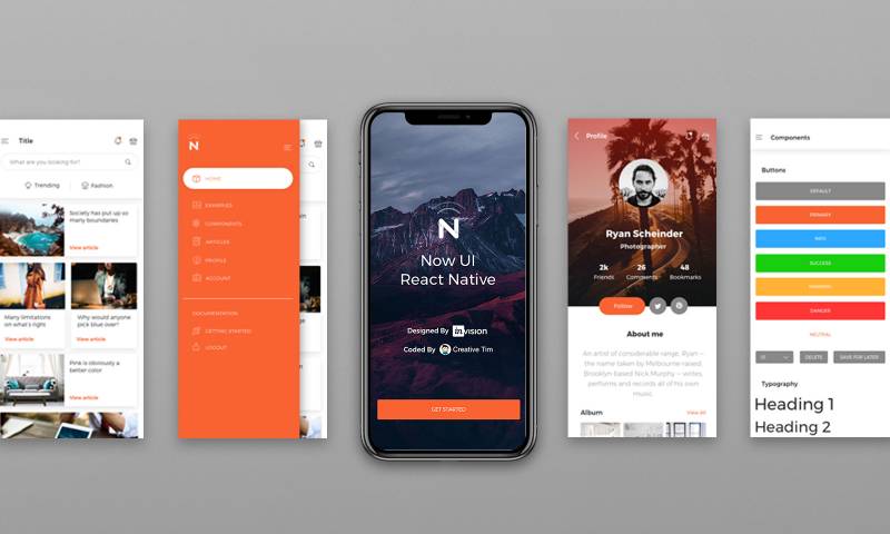 Figma Now UI React Native - Mobile Template