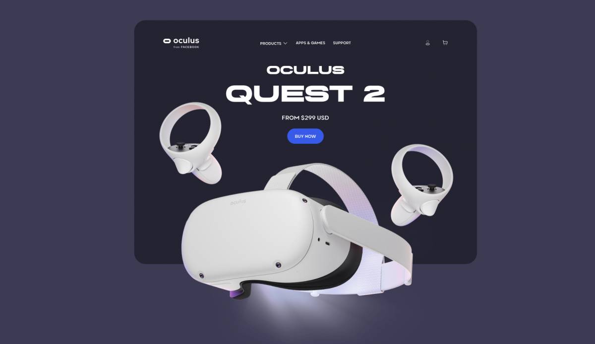 Figma Oculus Quest 2 - Landing Page Concept