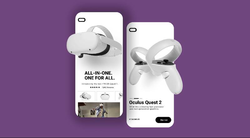 Figma Oculus Quest Mobile App