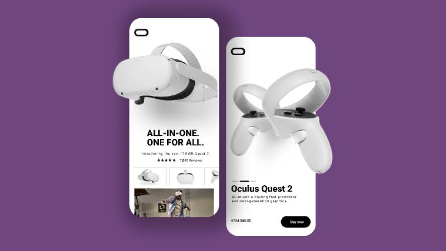 Figma Oculus Quest Mobile App