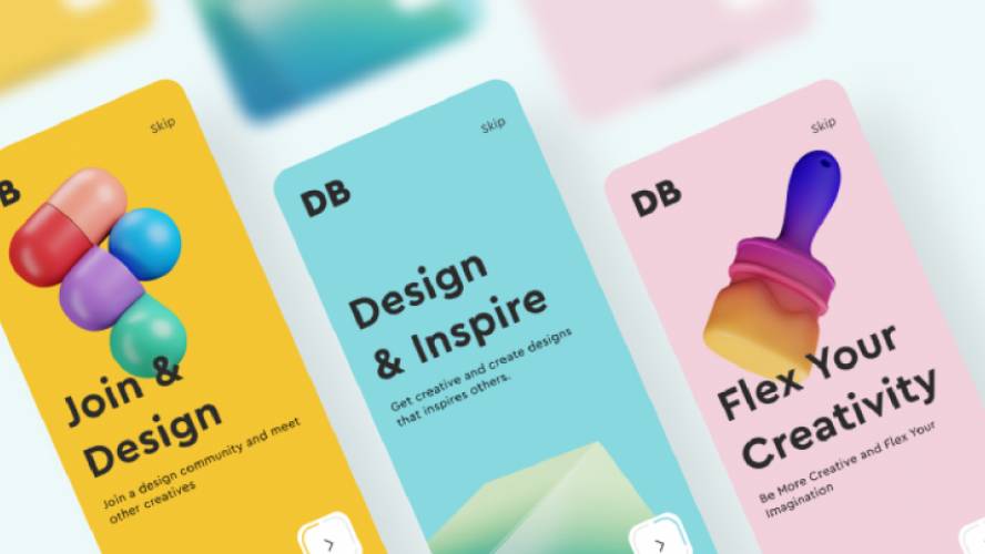 Figma Onboarding Creatives For Mobile