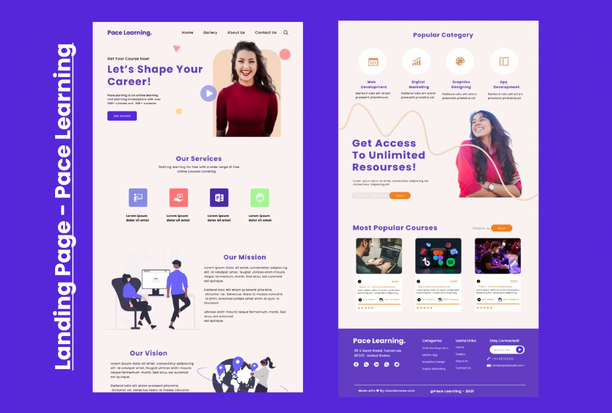 Figma Online Course Landing Page