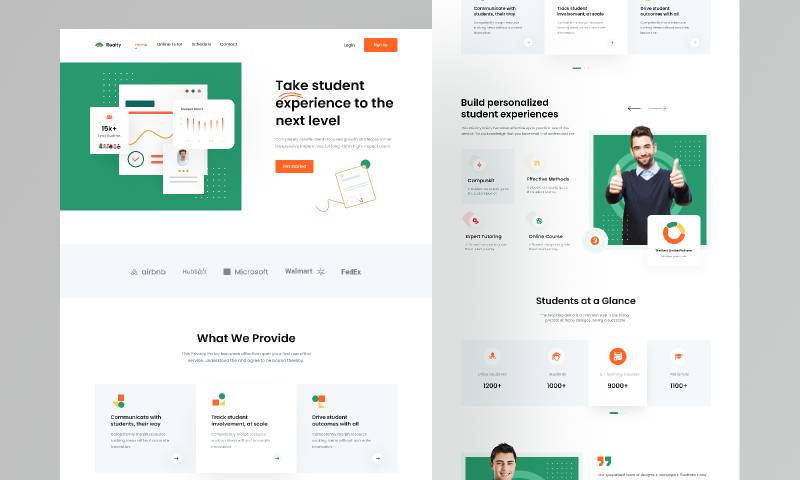 Figma Online Education website Template