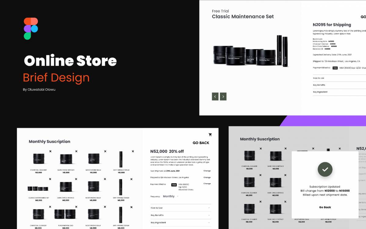 Figma Online Store Website Template