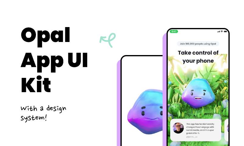 Figma Opal App Design UI Kit