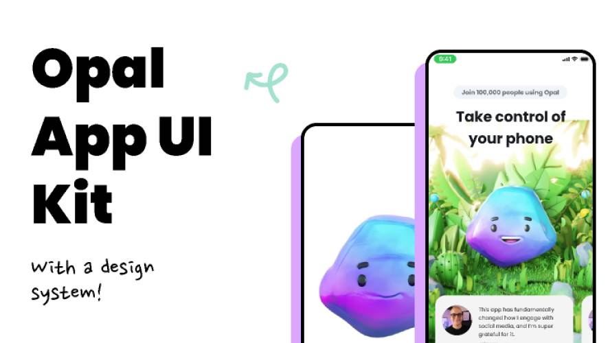 Figma Opal App Design UI Kit