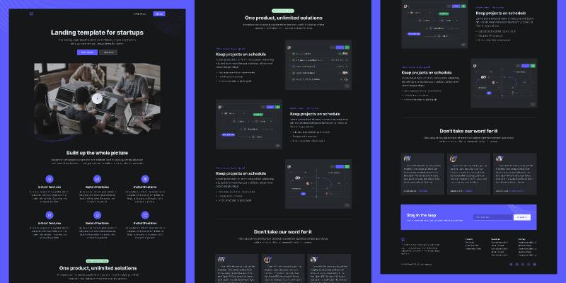 Figma Open - Tailwind CSS Landing Page Template