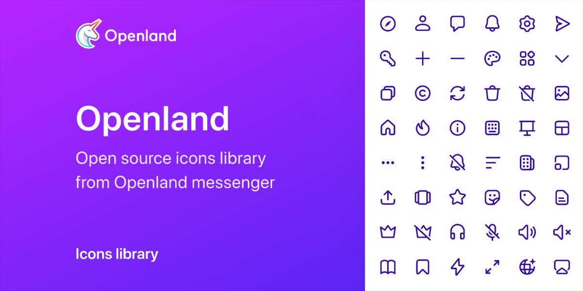 Figma Openland – Icons library Template