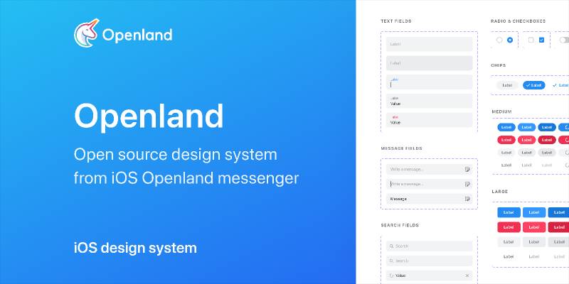 Figma Openland iOS – Design system