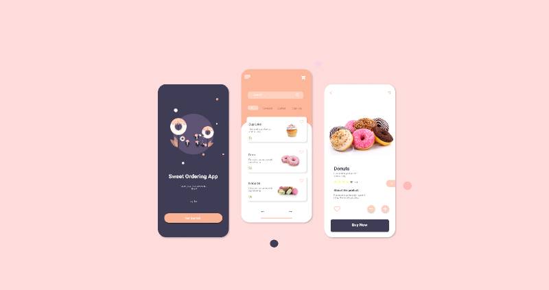 Figma Ordering Desert Mobile App