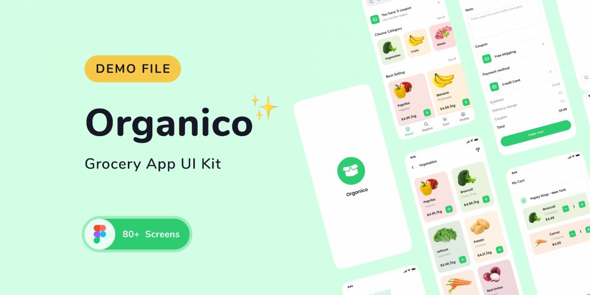 Figma Organico UI Kit Template