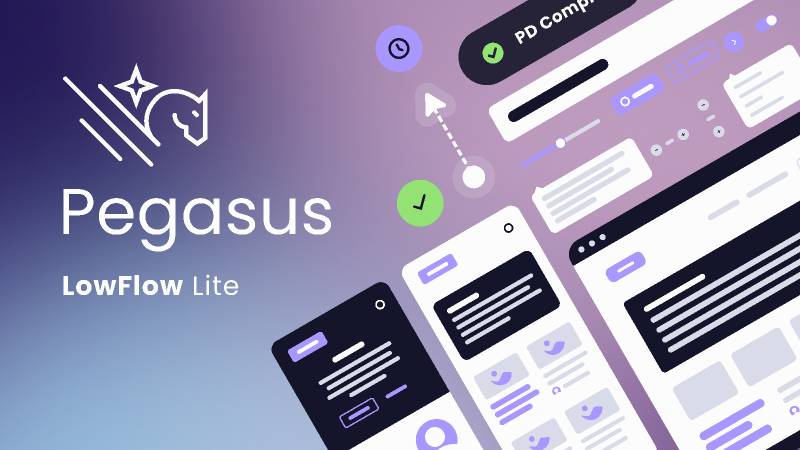 Figma Pegasus Low Flow Lite Wireframing & Prototyping Free Ui Kit