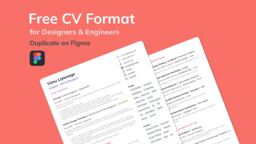 Figma Perfect CV Format for Designers & Engineers