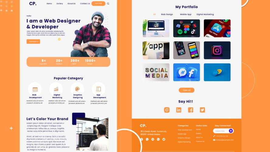 Figma Personal Portfolio Landing Page CV Portfolio