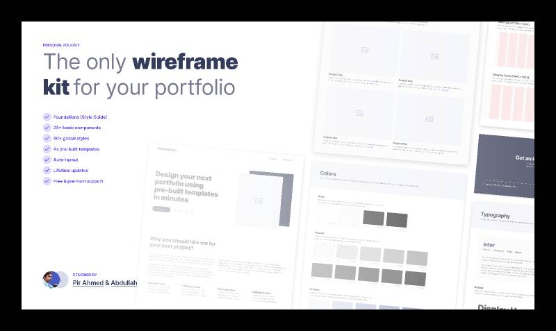 Figma Personal PortFolio Ui Kit