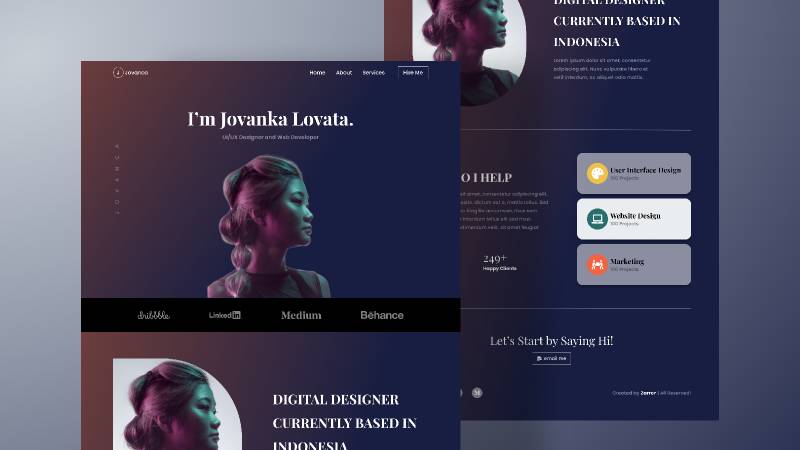 Figma Personal Portfolio Website