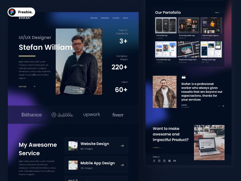 Figma Personal Portofolio Website