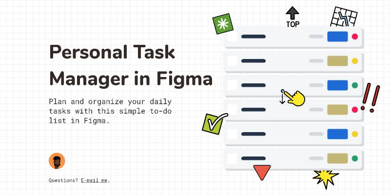 Figma Personal Task Manager Template