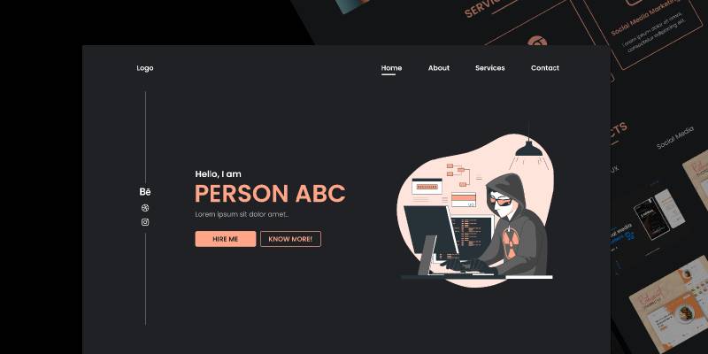 Figma Personal Website Template