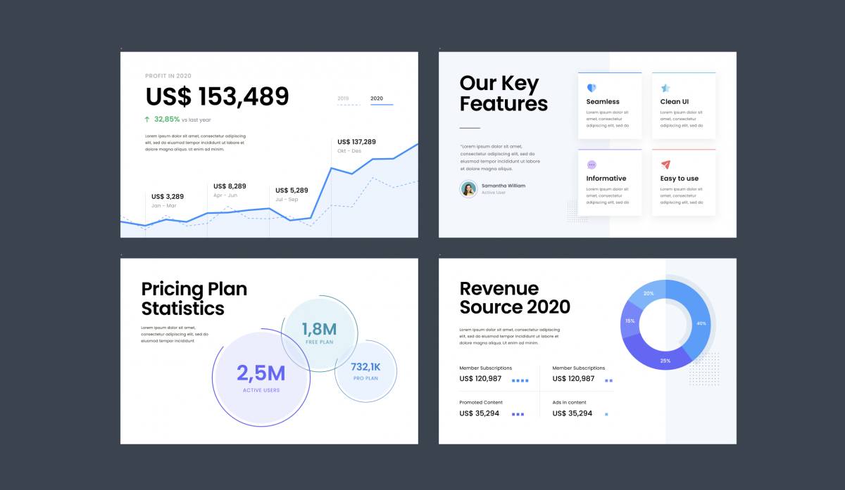 Figma Pitch Deck Design Template UI4Free