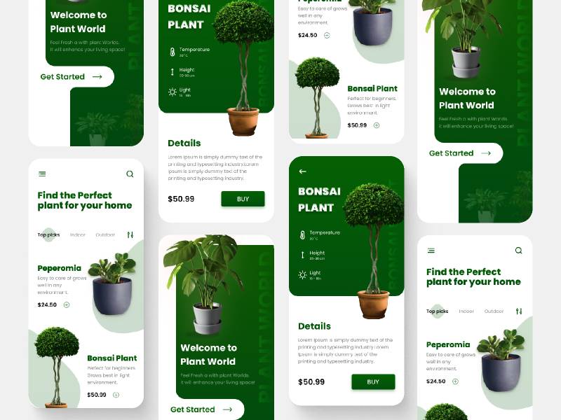 Figma Plant Mobile App Template