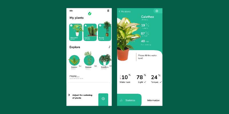 Figma Plants app Template