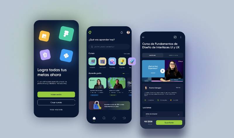 Figma Platzi Learning Online App Template