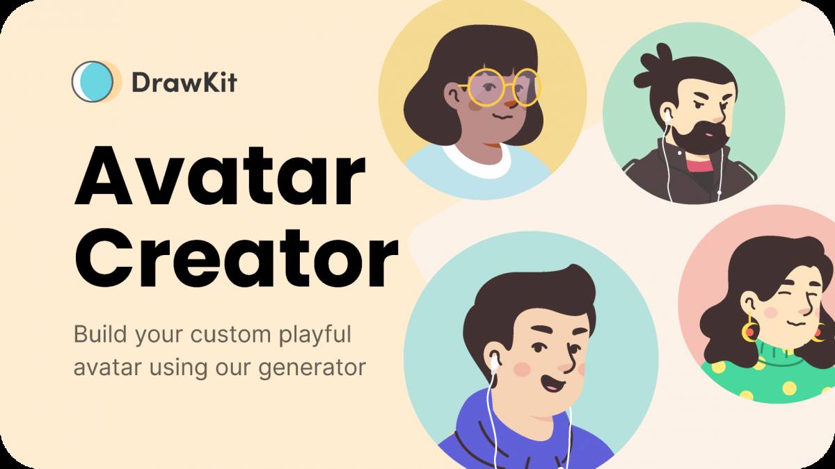 Figma Playful Avatar Creator - DrawKit