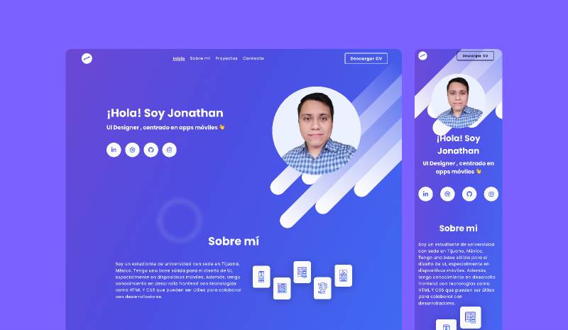 Figma Portfolio CV Template UI4Free