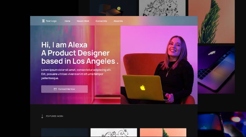 Figma Portfolio website design for Designers and freelance