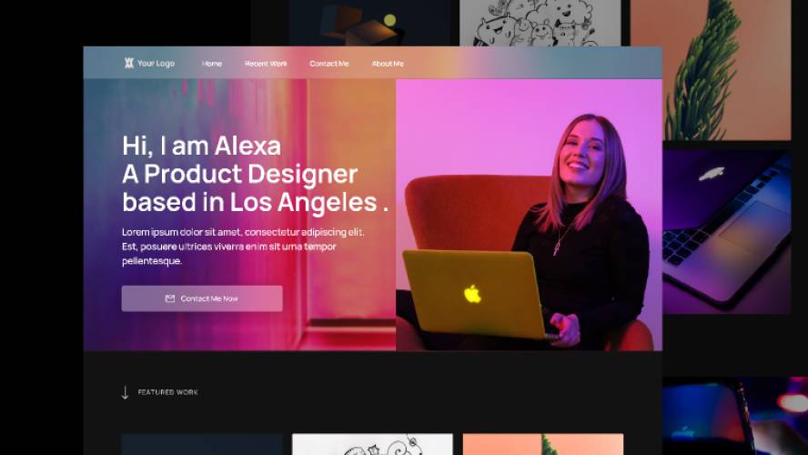 Figma Portfolio website design for Designers and freelance