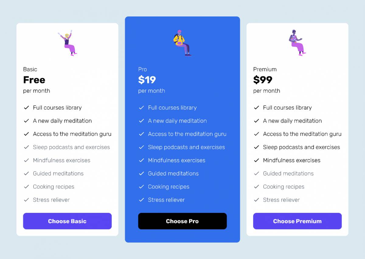 Figma Price Page Template