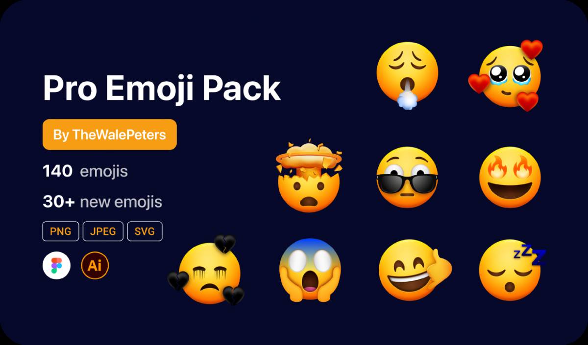 Figma Pro Emoji Pack Template