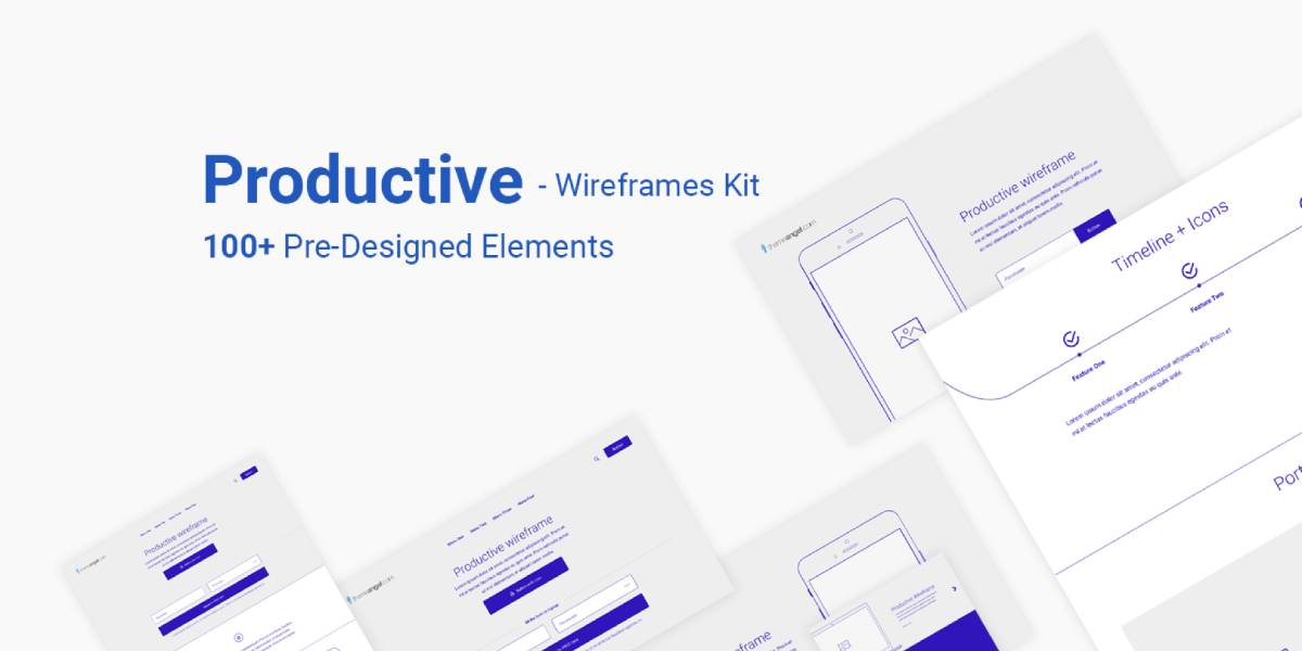 Figma Productive Wireframe Kit