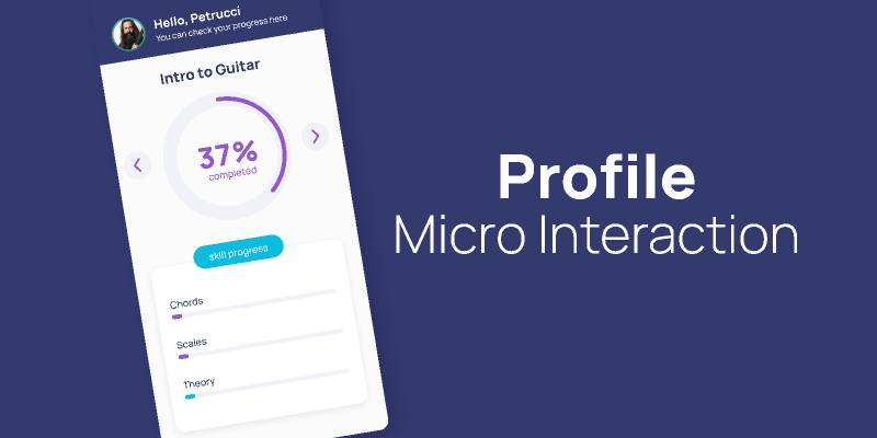 Figma Profile Microinteraction Template