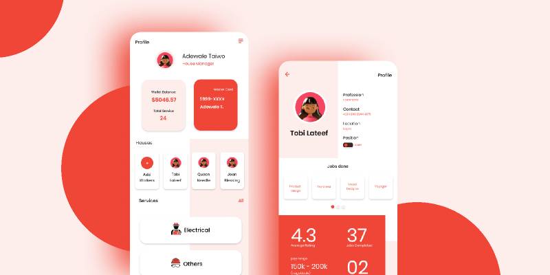 Figma Profile page Mobile UI Template