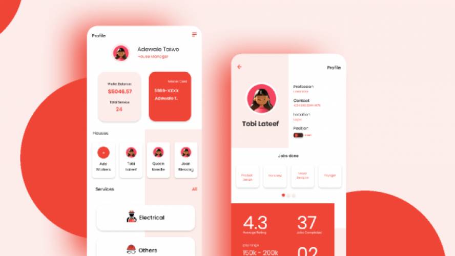 Figma Profile page Mobile UI Template