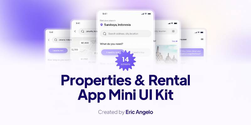 Figma Properties & Rental App Mini UI Kit