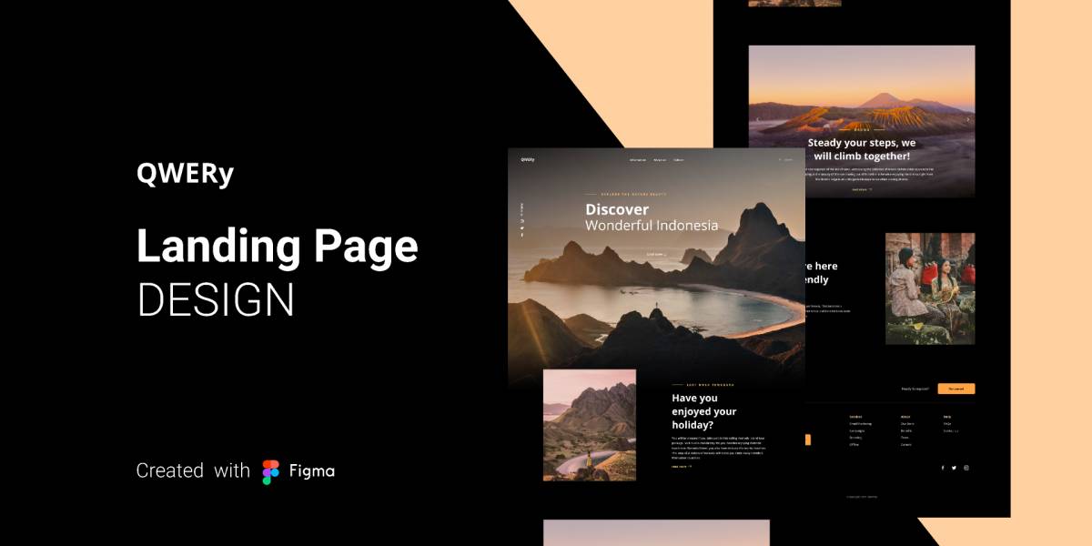 Figma QWERy Landing Page Free Download