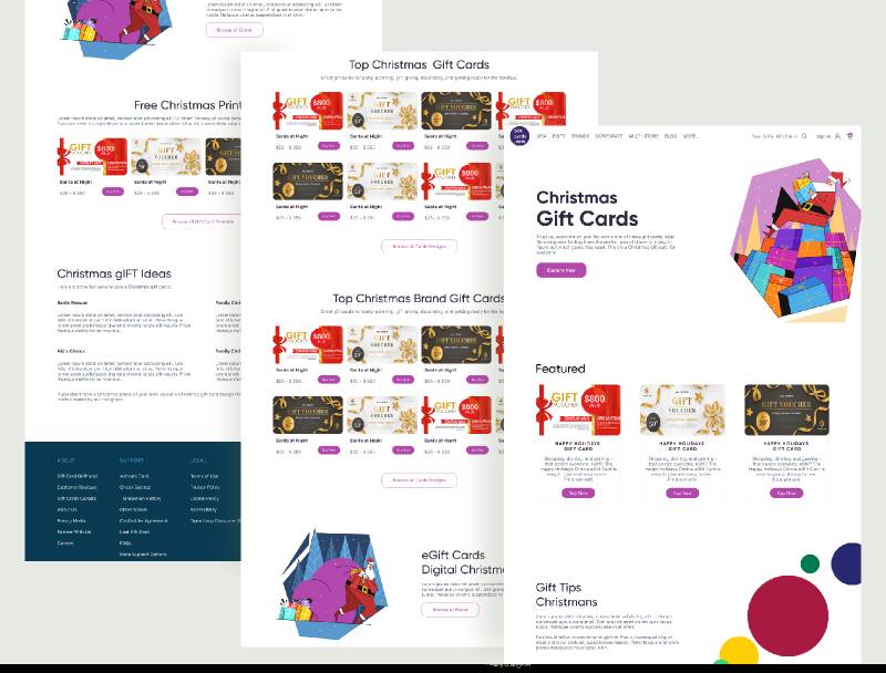 Figma Re-Design Gift Card Website