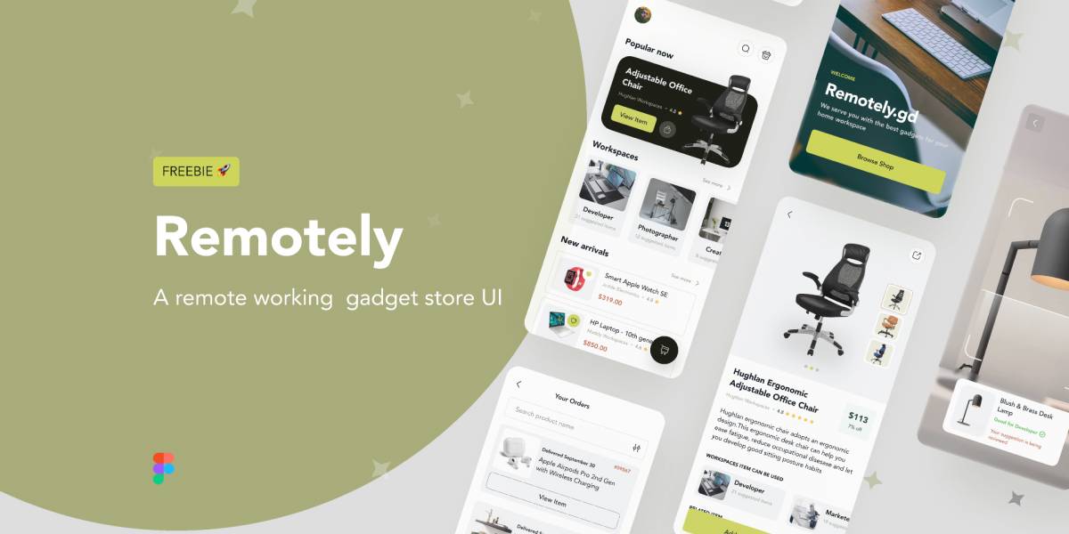 Figma Remotely Store App Ui
