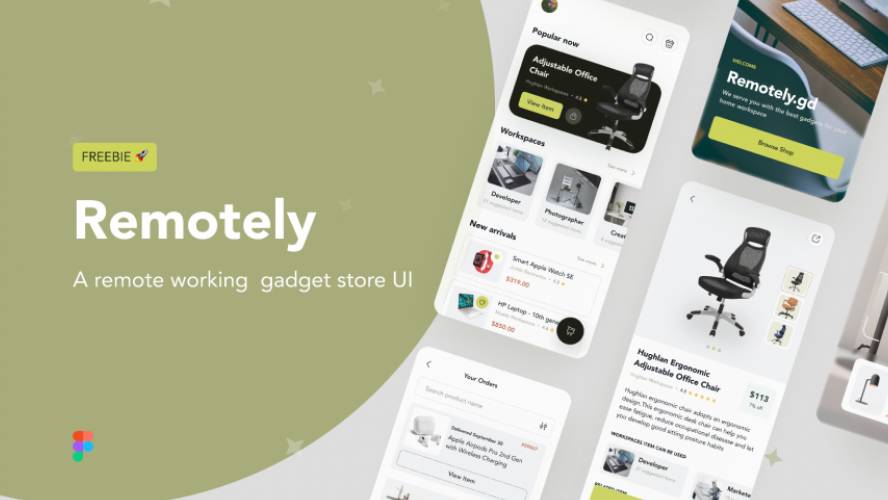 Figma Remotely Store App Ui