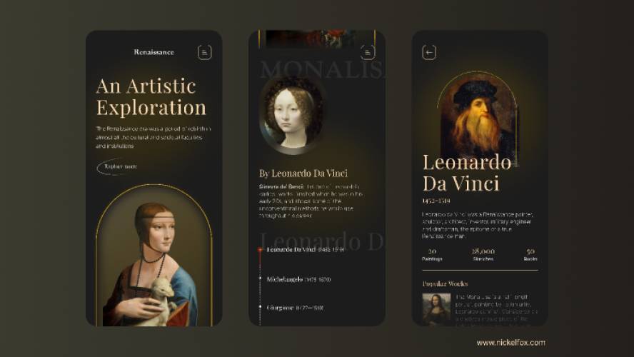 Figma Renaissance Art Mobile Responsive