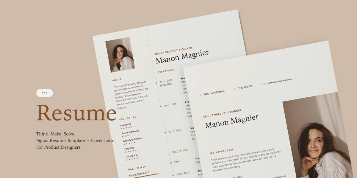 Figma Resume And Cover Letter Free Download
