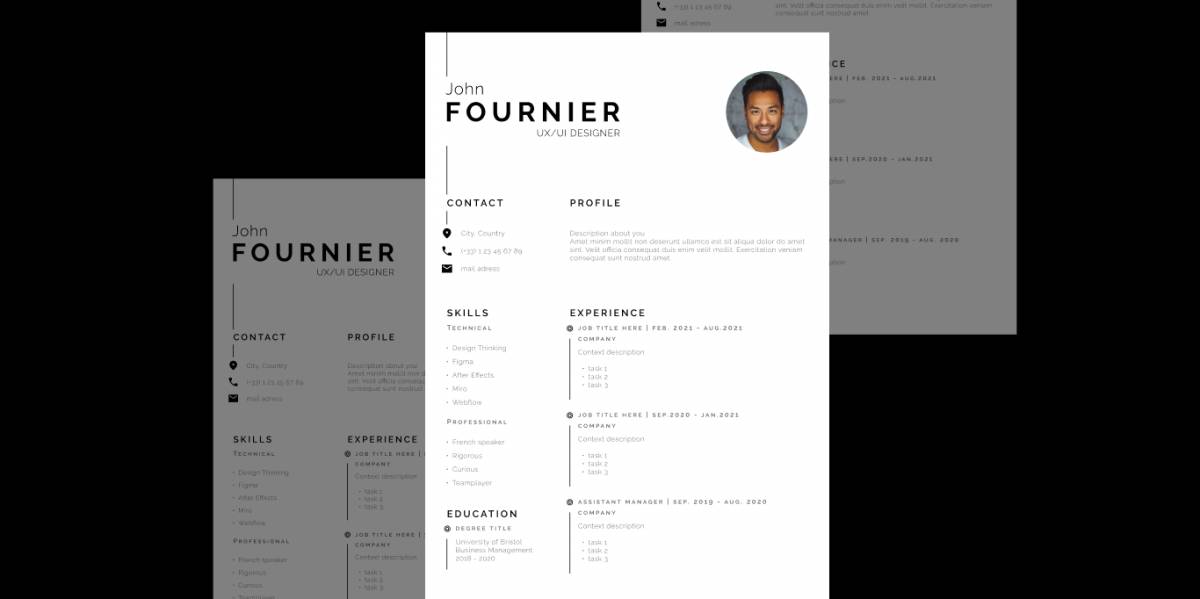 Figma Resume CV Clean - Template