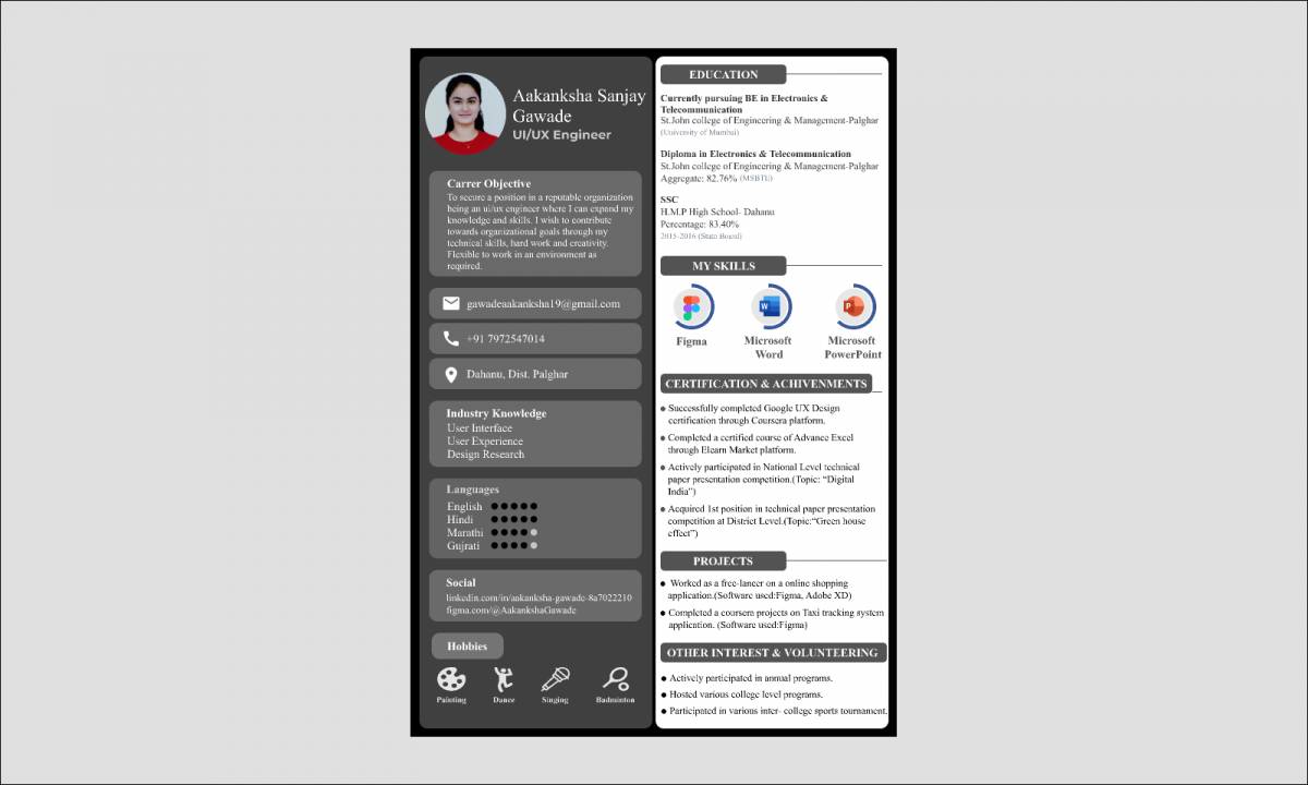 Figma Resume Free Download