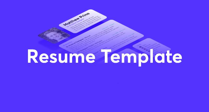 Figma Resume Template